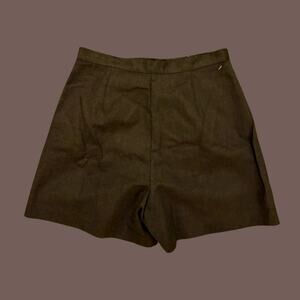 Benetton Wool Skort | Brown | Size S | Vintage 90s